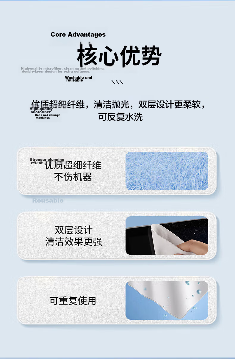 Pisen Screen Polishing Cloth for Huawei Apple Phones Apple Microfiber Screen Cleaning Cloth Watch iPad Laptop Screen Wiping Cloth Camera Lens Cloth 1 Piece 2