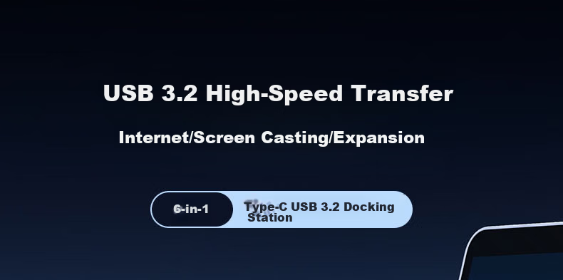 UGREEN Type-C Expansion Dock, USB3.2 Apple Computer Interface Converter, 10G Gigabit Ethernet Port, HDMI Compatible, Suitable for MacBook, Apple Laptops, Thunderbolt 4 1