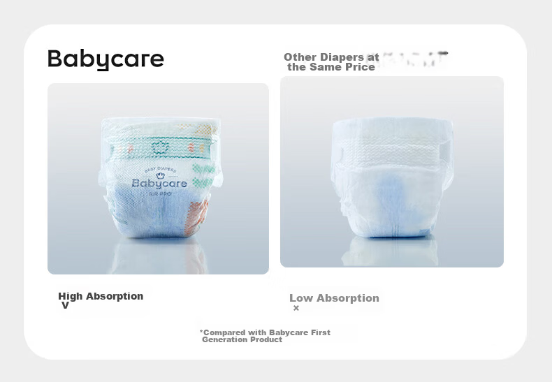Babycare Airpro Diapers Light Pack M42pcs (6-11kg) Baby Summer Ultra-thin Breathable Diapers 13
