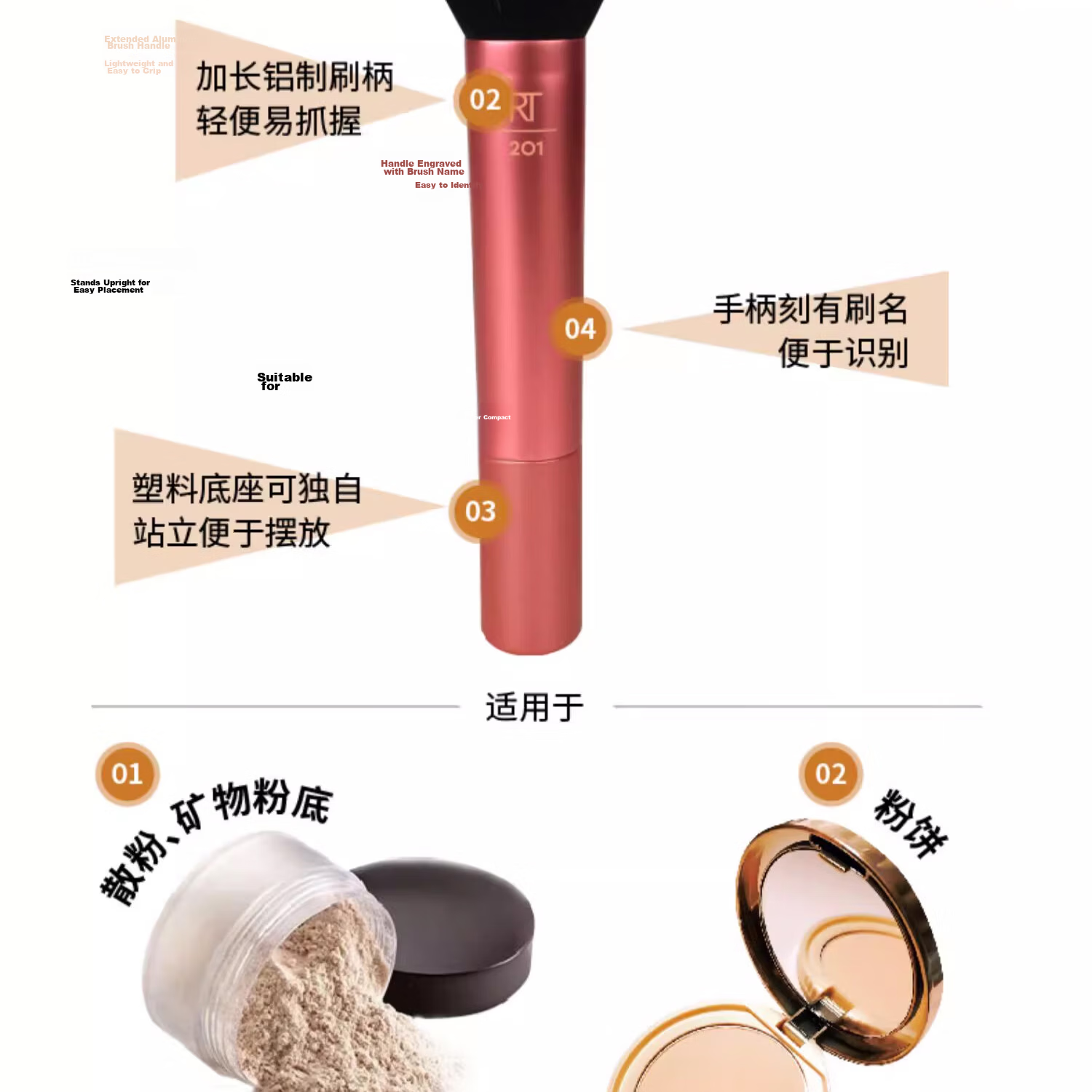 Real Techniques Base Makeup Series Professional Face Foundation Brush 2