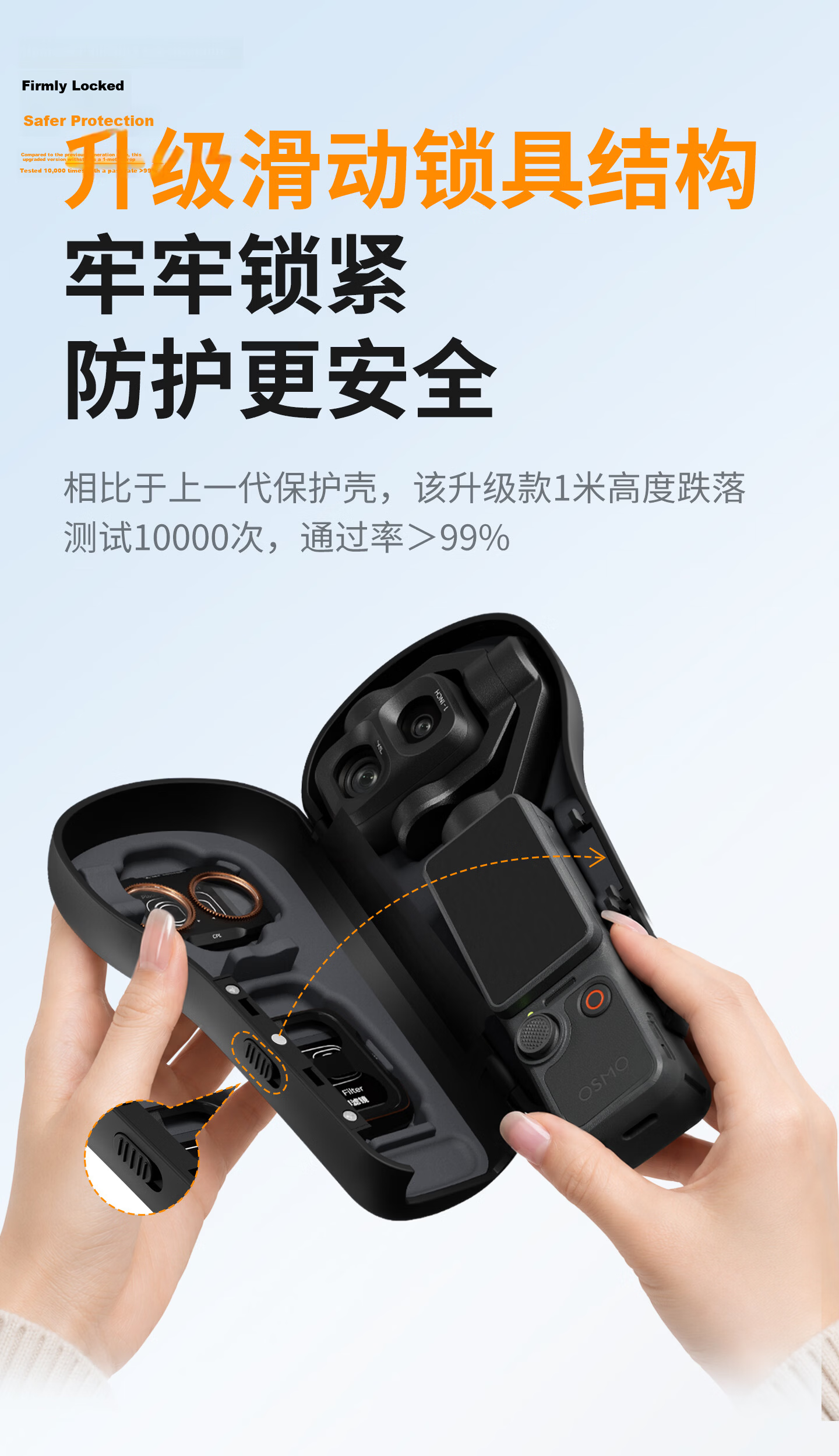 Zhuoer Protective Case for DJI Pocket 4/3 with Filter Storage, Pocket Camera Gimbal Lens Cover, Screen and Body Shell, Shockproof and Scratch-resistant, Pink Version 7