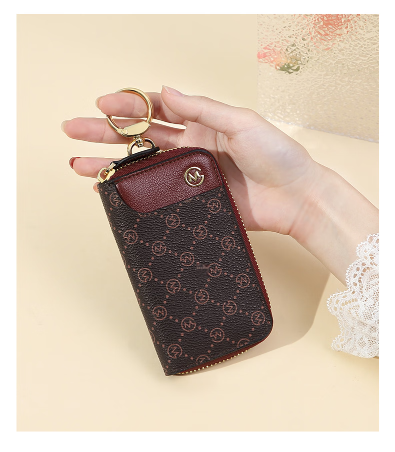 GOLF Women's Fashion Monogram Multifunctional Car Key Holder Multifunctional Coin Purse Gift Box Birthday Gift for Women 27