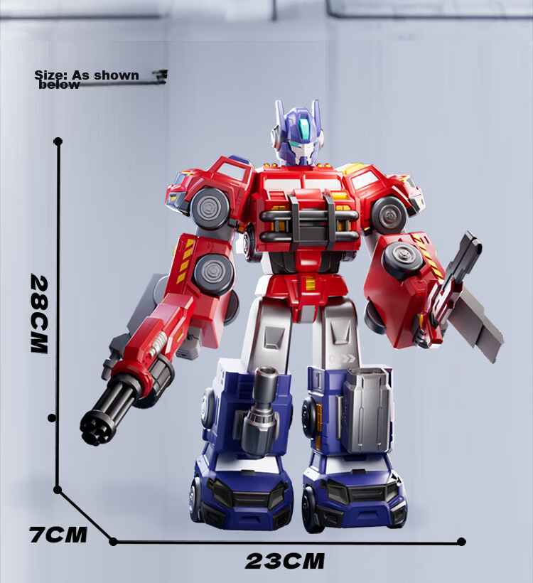 AoZhiJia Children's Transformable Magnetic Robot Assembly Toy Model, Educational Toy Car for Boys Aged 3-6, Birthday Gift 25