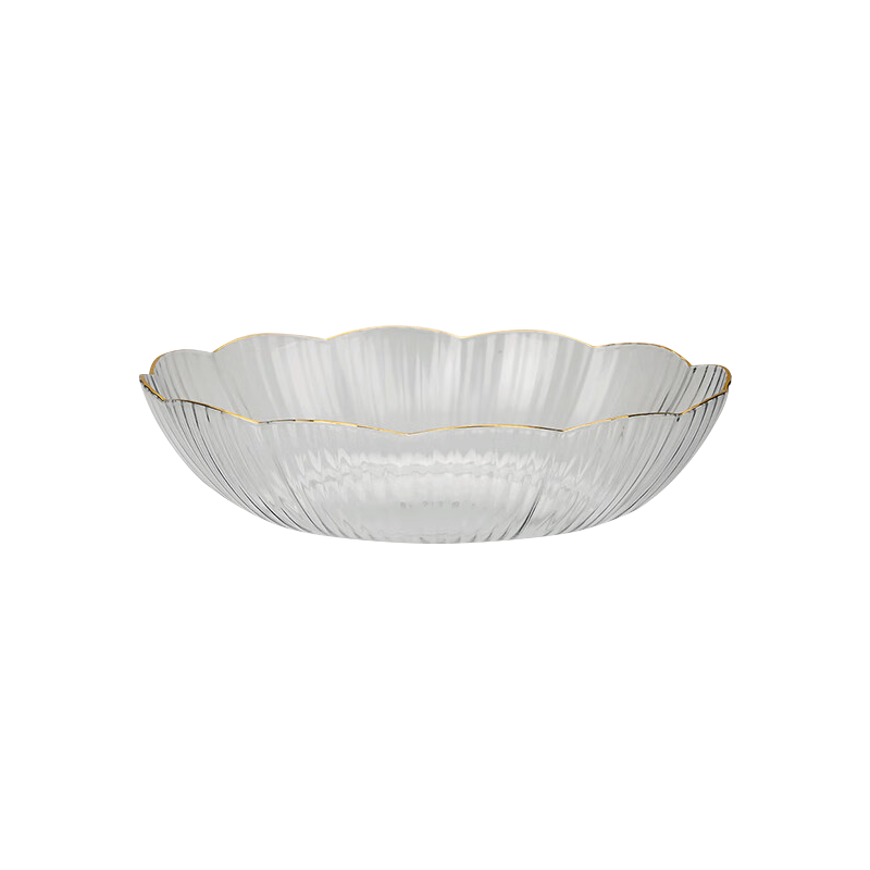 YIJUKE (YIJUKE) [Golden Edge] Fruit Plate High-end Tray Storage Box Living Room Dried Fruit Plate Snack Plate Candy Plate Nut Household