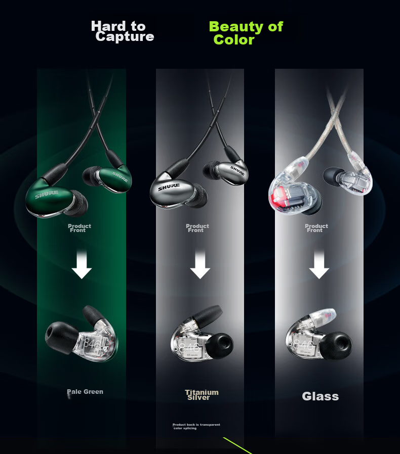 SHURE SE846 Second Generation Clear Edition Noise-Cancelling Wired Headphones with Four Single-Unit Dynamic Drivers, Flagship High-Fidelity HIFI Music, Adjustable Transparency, Transparent Color 9