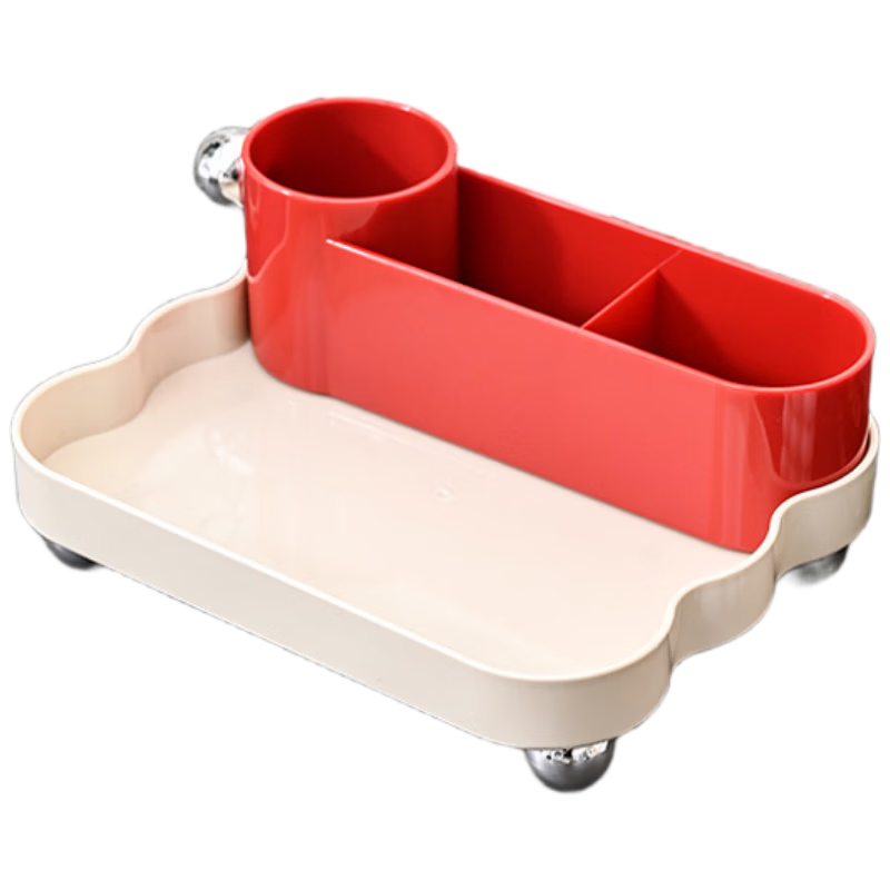 Fan Ye's Set of 3 Dopamine Storage Boxes Desktop Organizer Snack Basket Toy Bin Stationery Makeup Miscellaneous Items Holder