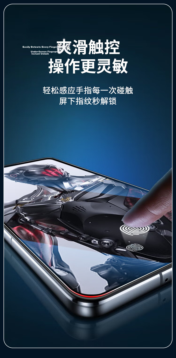 KOOLIFE Anti-Chip Tempered Glass Screen Protector for Nubia Red Magic 11 Pro/Pro+ and Red Magic 11 Air, Ultra-Thin HD Anti-Fingerprint Anti-Drop Gaming Film 8