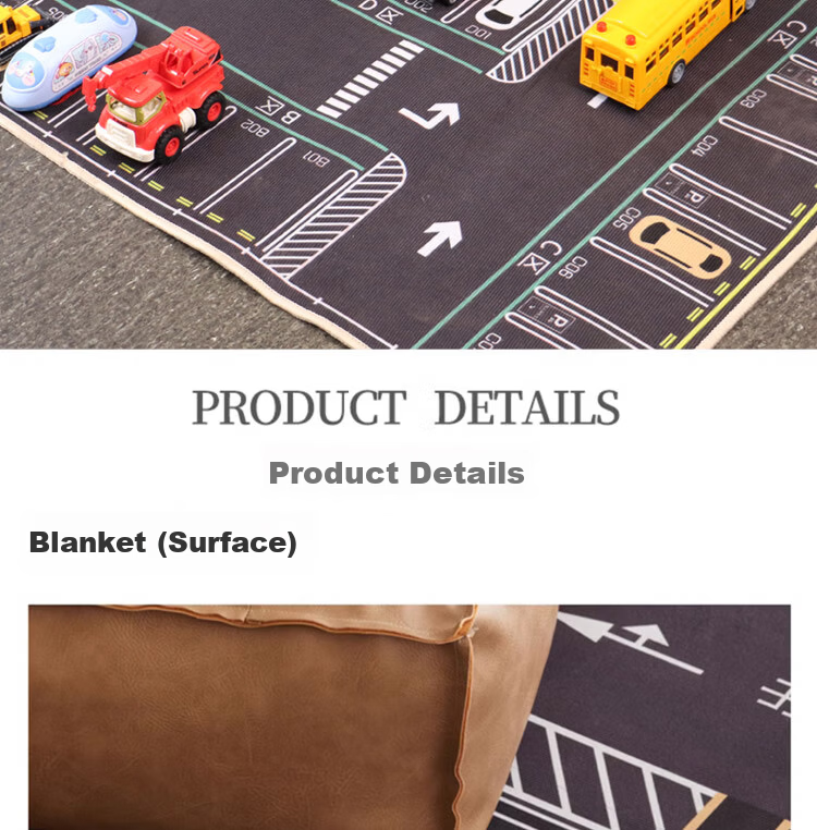TaTanice Parking Lot Play Mat Children's Play Crawling Mat Living Room Bedroom Early Education Entertainment Area Carpet Birthday Gift for Boys and Girls 7