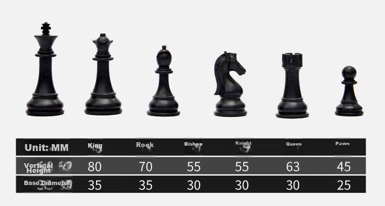 FORTHGOER Magnetic International Chess Medium-Sized Upgraded Four-Back Folding Board, Tabletop Game for Children's Camping And Board Games 4