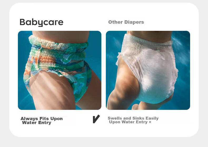 Babycare Baby Swimming Diaper Shorts Waterproof L Size 6 Pieces/Pack 10