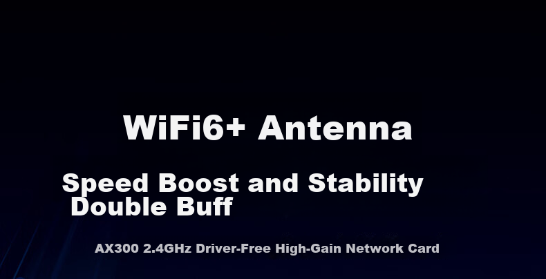 UGREEN USB Wireless Network Adapter WiFi6 AX300 Desktop and Laptop WiFi Receiver External Antenna Plug and Play 3