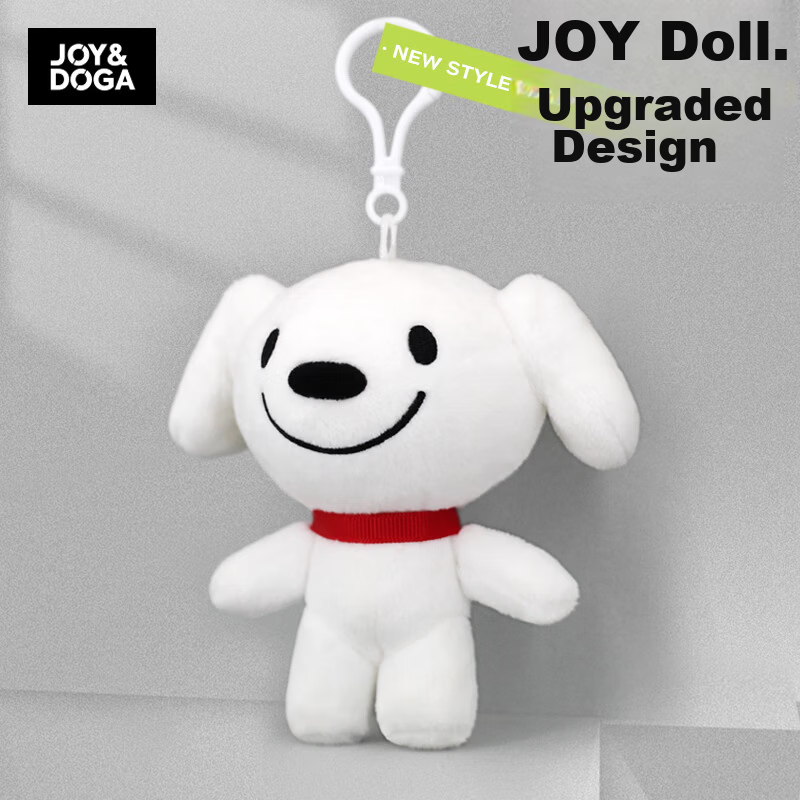 JOY&DOGA Mini Plush Toy Mascot Dog Plush Doll Figurine Souvenir JOY Standing Pose
