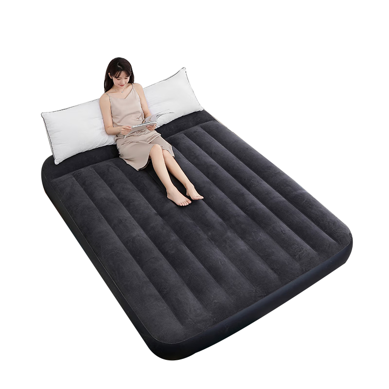 INTEX Double Built-in Electric Pump Air Mattress with Pillow Automatic Inflatable Bed Home Folding Car RV Use 64148