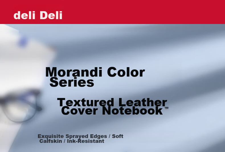 Deli 25K/112 Pages Notebook Leather Cover, Journal, Planner, Diary, Soft Copy Book, Green BP151 1