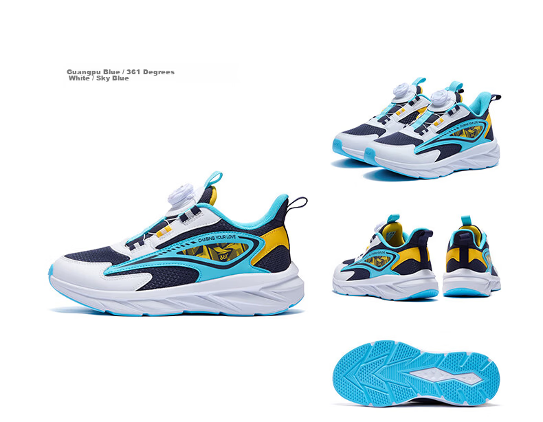 361° Children's Shoes, Kids' Running Shoes for All Seasons, Boys And Girls Aged 3-14, All-Purpose with Rotary Buckle, Lightweight Cushioning Running Shoes, Purple, Size 32 28