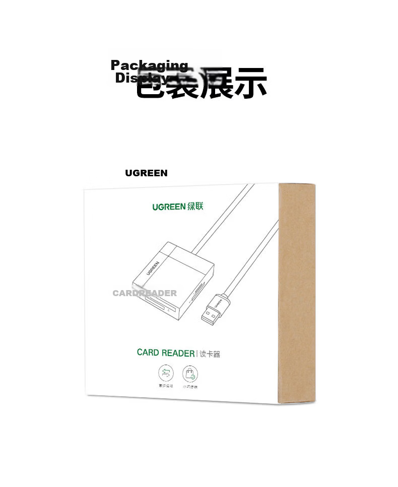 UGREEN USB/Type-C Multifunctional CF Card Reader 3.0 High-Speed Supports CF/MS/SD/TF Camera Surveillance Memory Cards Compatible with Computers/Smartphones/Apple 17/16/iPad 17