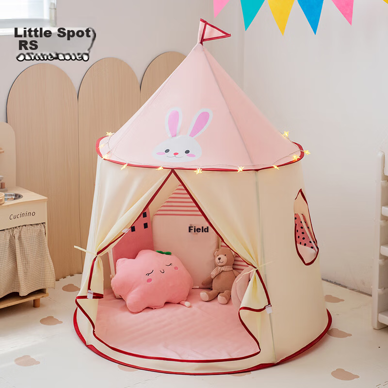 Little Dove Kids Indoor Play Tent/Girls' Teepee Castle Toy Gift Pink Rabbit (No Mat)