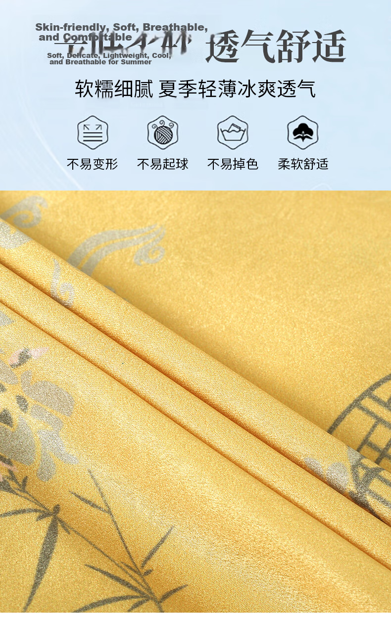 Woodpecker New Chinese Style Short Sleeve T-Shirt for Women Summer New Middle-aged and Elderly Mom Elegant National Style Slim Top Off-White L 7