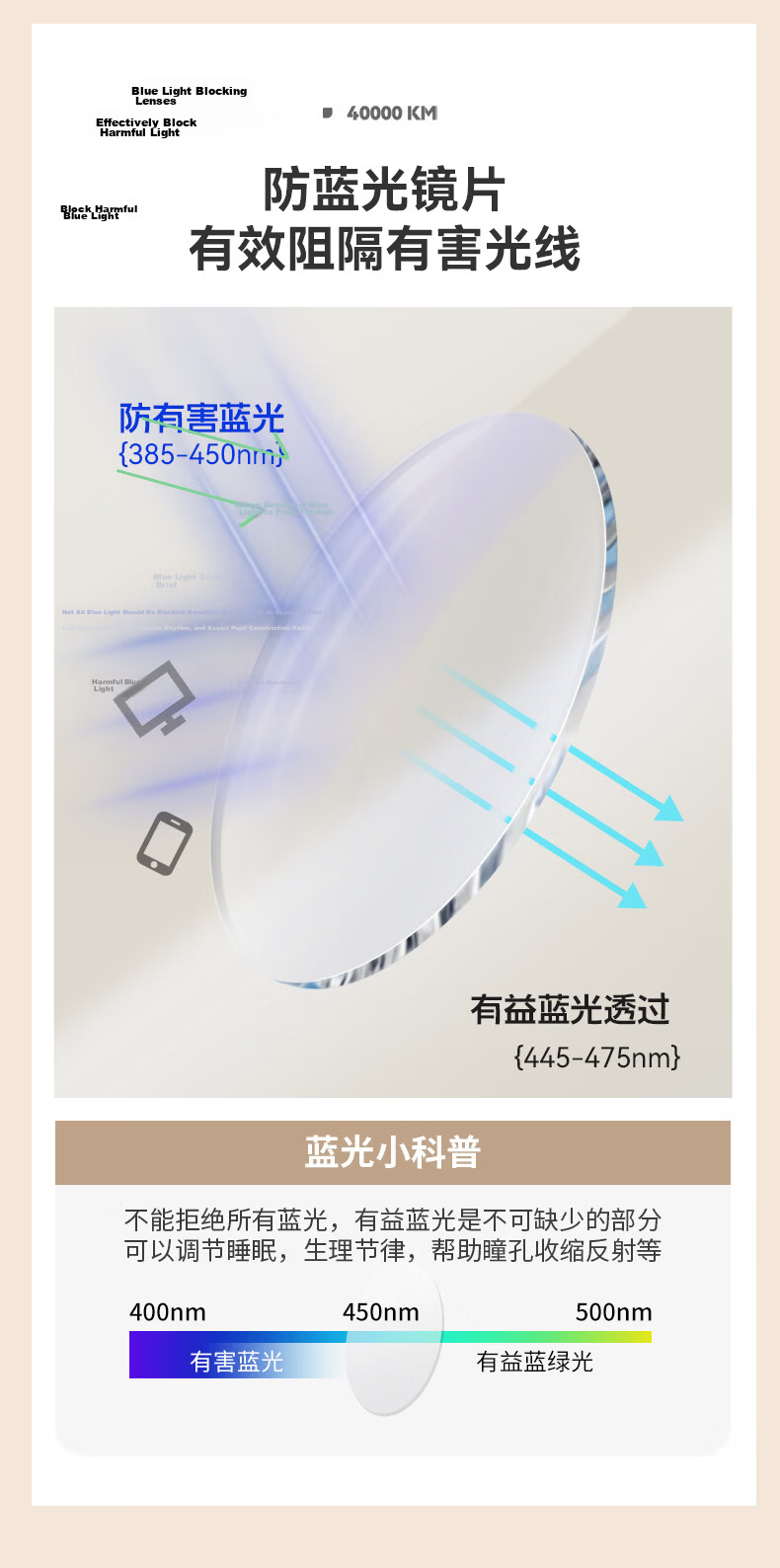 40,000 Kilometers Natural Look Gold Rimless Glasses for Women, Prescription Available, High-End Frameless Pure Desire Blue Light Blocking Silver Frame 5