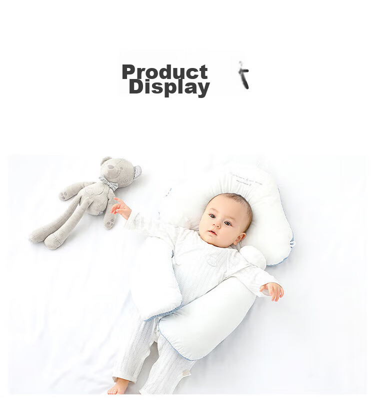 Aibao Baby Shaping Pillow Newborn Soothing Pillow Anti-startle Sleep U-shaped Hugging Pillow Blue Dinosaur S425 12
