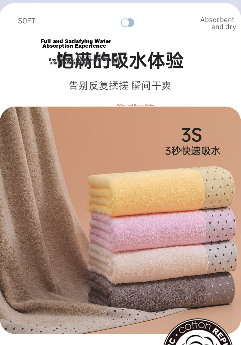 KING SHORE Miffy Series Class A Pure Cotton Absorbent Sports Bath Towel Cartoon Shower Wrap Single Pack Brown 150*80cm 7