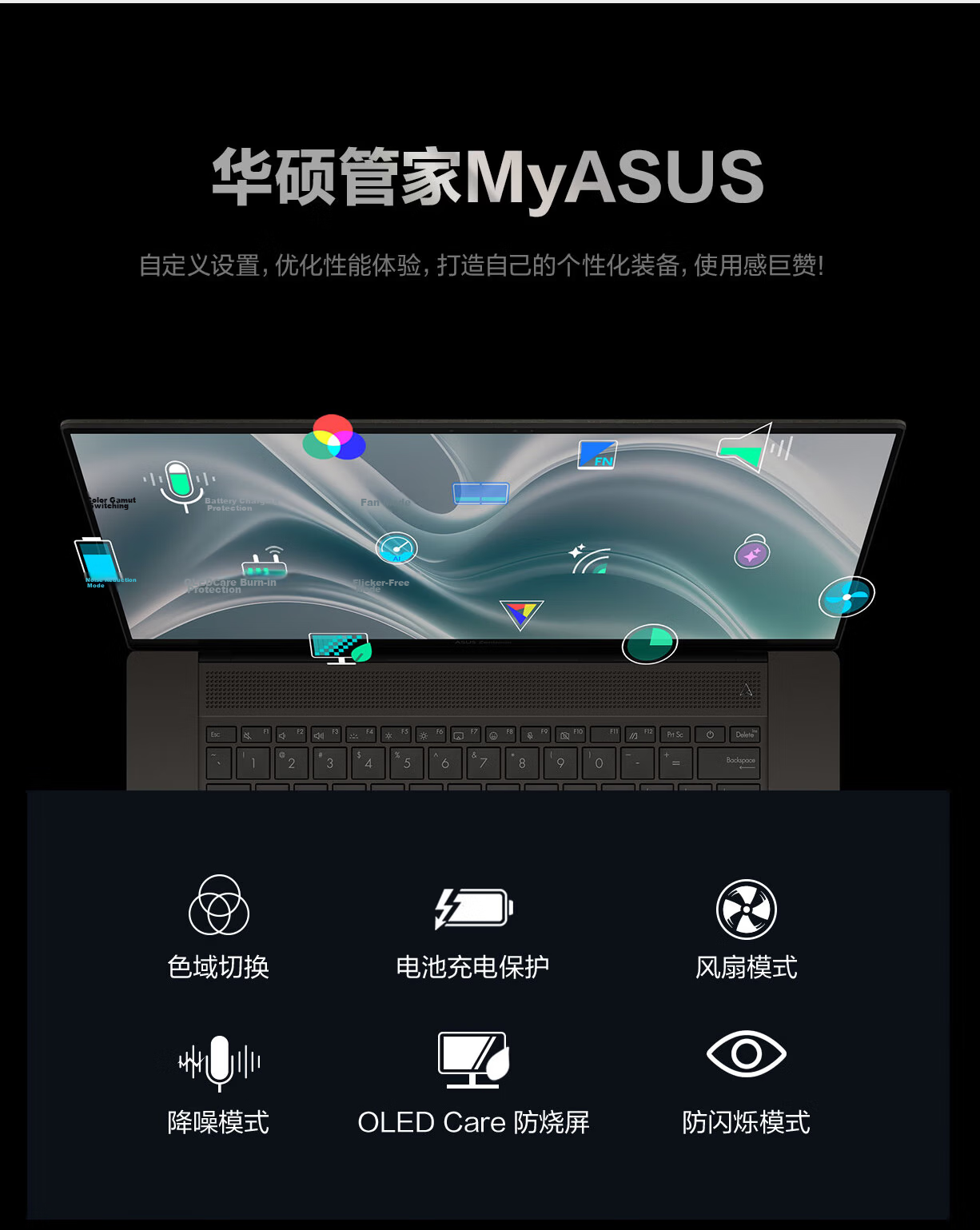 ASUS Lingyao 14 Air National Subsidy Core Ultra7 Lunar Lake 2.8K 120Hz OLED 1.1cm Ultra-Thin AI Laptop (258V 32GB 1TB) 39