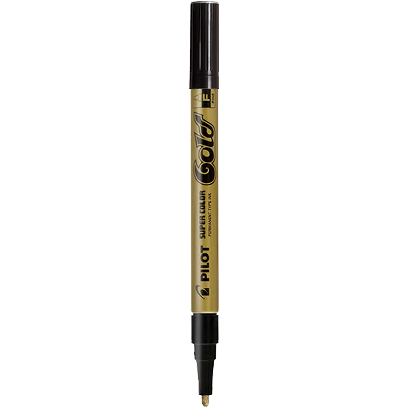 PILOT Marker Pen Fine Liner Art Pen for Students Paint Marker Gold Outline Pen Stationery Office Supplies SC-G-F Small Gold