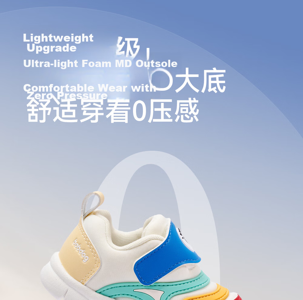 Bobdog Toddler Baby Walking Sandals Soft Sole Breathable Non-slip Infant Children's Shoes White Blue Size 22 11