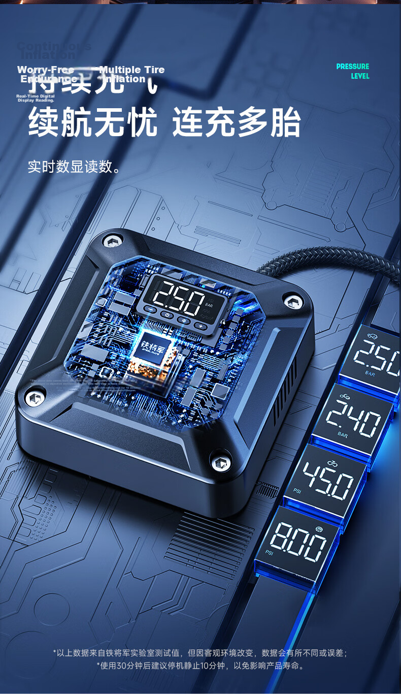 Steelmate Car Air Compressor Tire Inflator Electric Motorcycle Emergency Wired Portable Pump P05pro 10