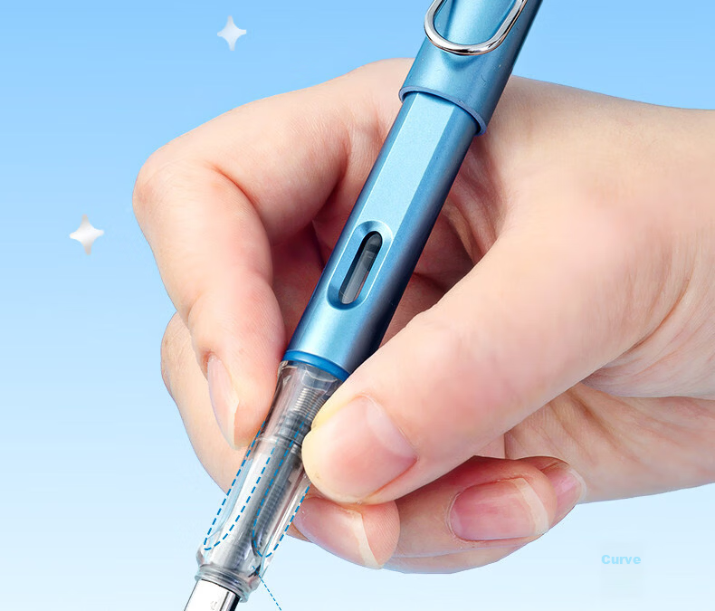 M&G Stationery Elementary School Student Fountain Pen for Back-to-School Handwriting Practice, Correct Posture, Fine Nib, Suitable for Boys and Girls Beginners, Grade 3 EF Nib Signature Pen, Single Pe 9