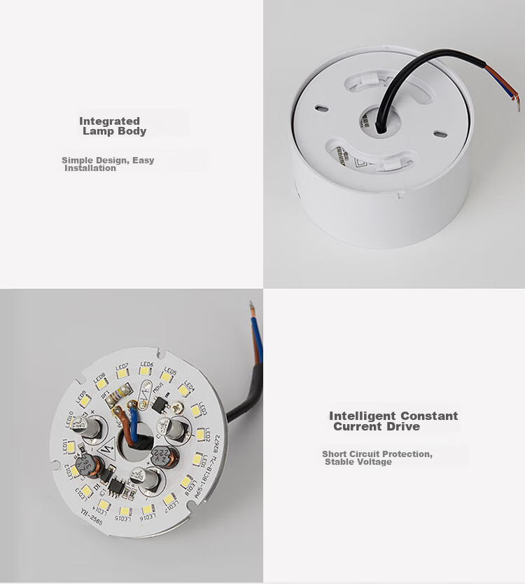 OPPLE High CRI Aluminum LED Downlight Ra80 Ceiling Light Living Room Recessed Hole Light Surface Mounted 18W White 5700K 10