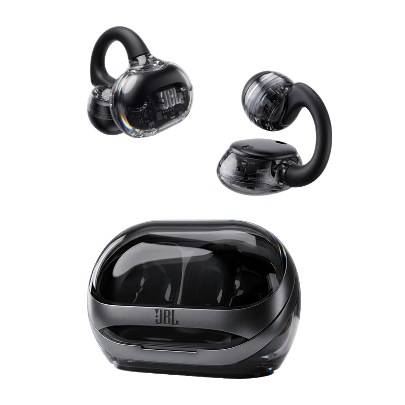 JBL SOUNDGEAR CLIPS Glass Buckle Open Wireless Bluetooth Clip-On Earphones Non-Bone Conduction Non-In-Ear Ear-Hanging Huawei Compatible National Subsidy Black