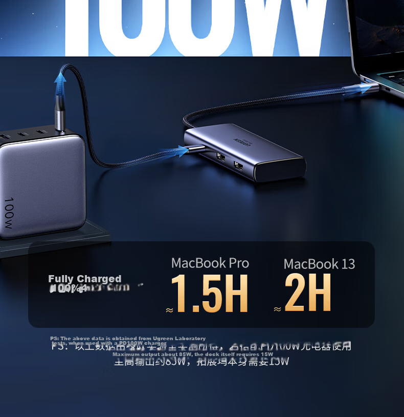UGREEN Type-C Dual HDMI Triple-Screen Display Docking Station, USB-C Compatible with Thunderbolt 4/5, Expansion Dock for 8K HD Multi-Screen Trading, Suitable for Huawei And Lenovo Laptops, Supports MST 18