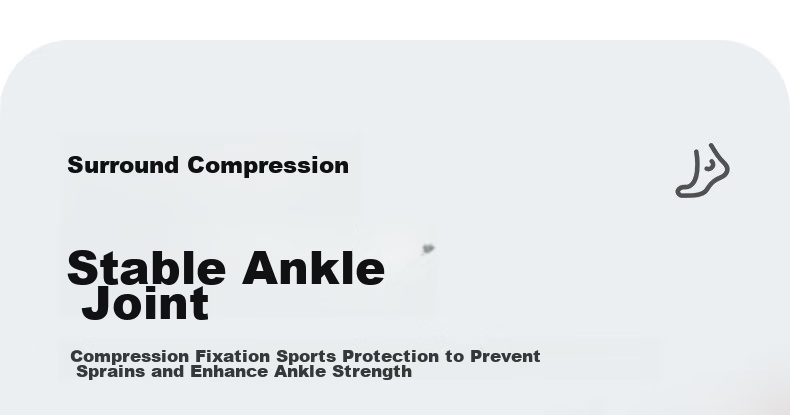 ANTA Ankle Support Brace Ultra-Thin Sports Ankle Protector for Sprain Prevention Unisex Basketball Running Joint Stabilizer Gray White 6