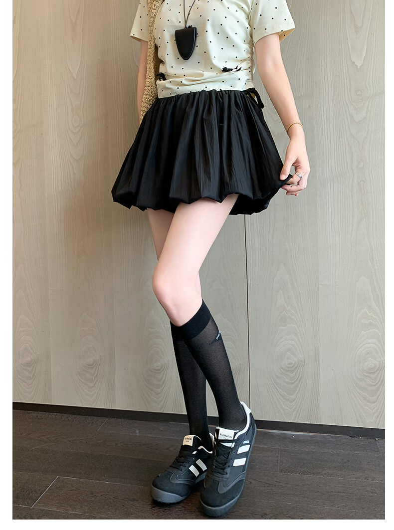 Borui Bud Short Skirt Summer Thin Women's 2026 New High-Waist Slimming Anti-Exposure Puff Cake Skirt 16