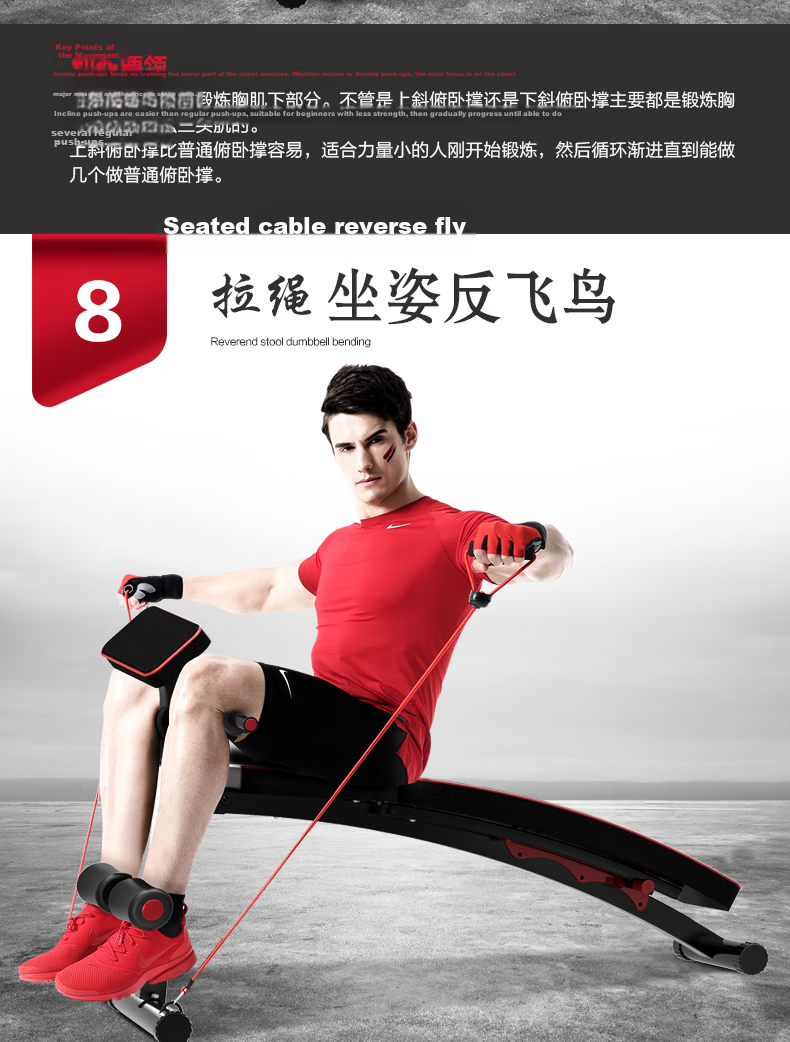 DDS Dumbbell Bench, Fitness Bench Press Chair, Fly Bench, Multifunctional Sit-Up Fitness Equipment, Training Machine DDS201 10