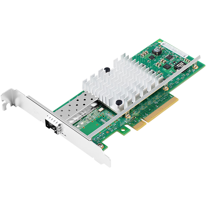 FLYBISH KY-82599 PCIe X8 10G Single-Port Fiber Optic Network Card, Intel 82599 Chip, X520-DA1 Single Optical Port Server Network Adapter