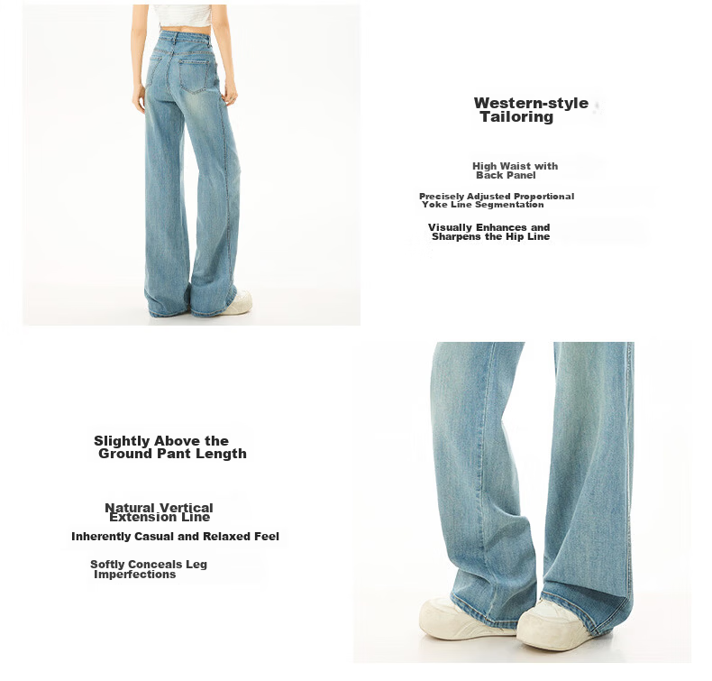 Xueqiman Narrow Straight Leg Jeans Women 2026 New High Waist Slim Tencel Denim Pants Female 10