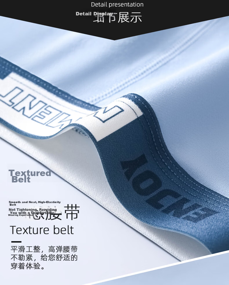 Hodo Youth Pure Cotton Antibacterial Breathable Boys Underwear 7A Antibacterial Crotch Developmental Period 12-16 Years Old Big Kids 185 14