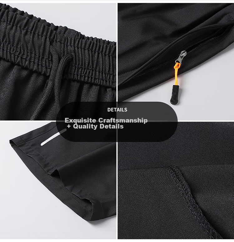 TUCANO Men's Summer Lightweight Breathable Ice Feel Quick-Dry Loose Sports Shorts Big Size Black 7XL 7