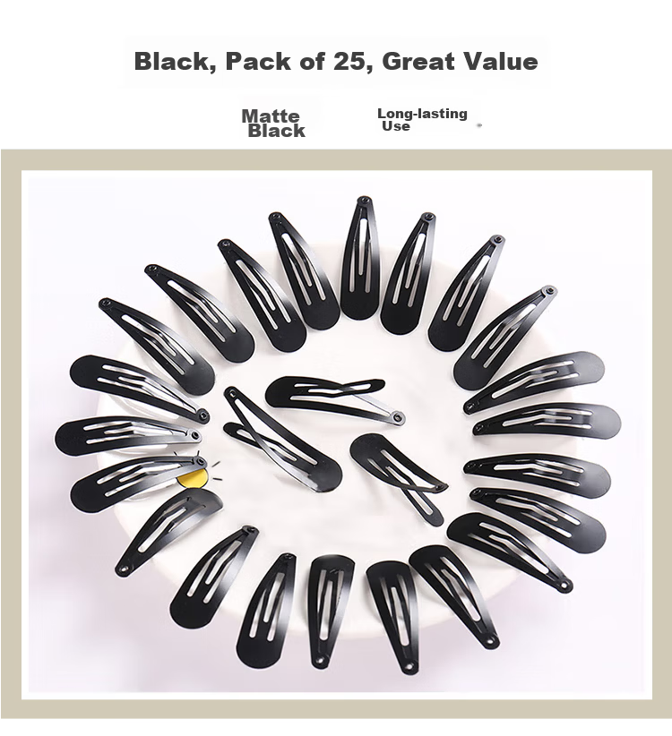 Yefili 20-Pack Matte Black Small Hair Claw Clips for Bangs and Flyaways, Mini Hair Clips, Hair Accessories for Women 12