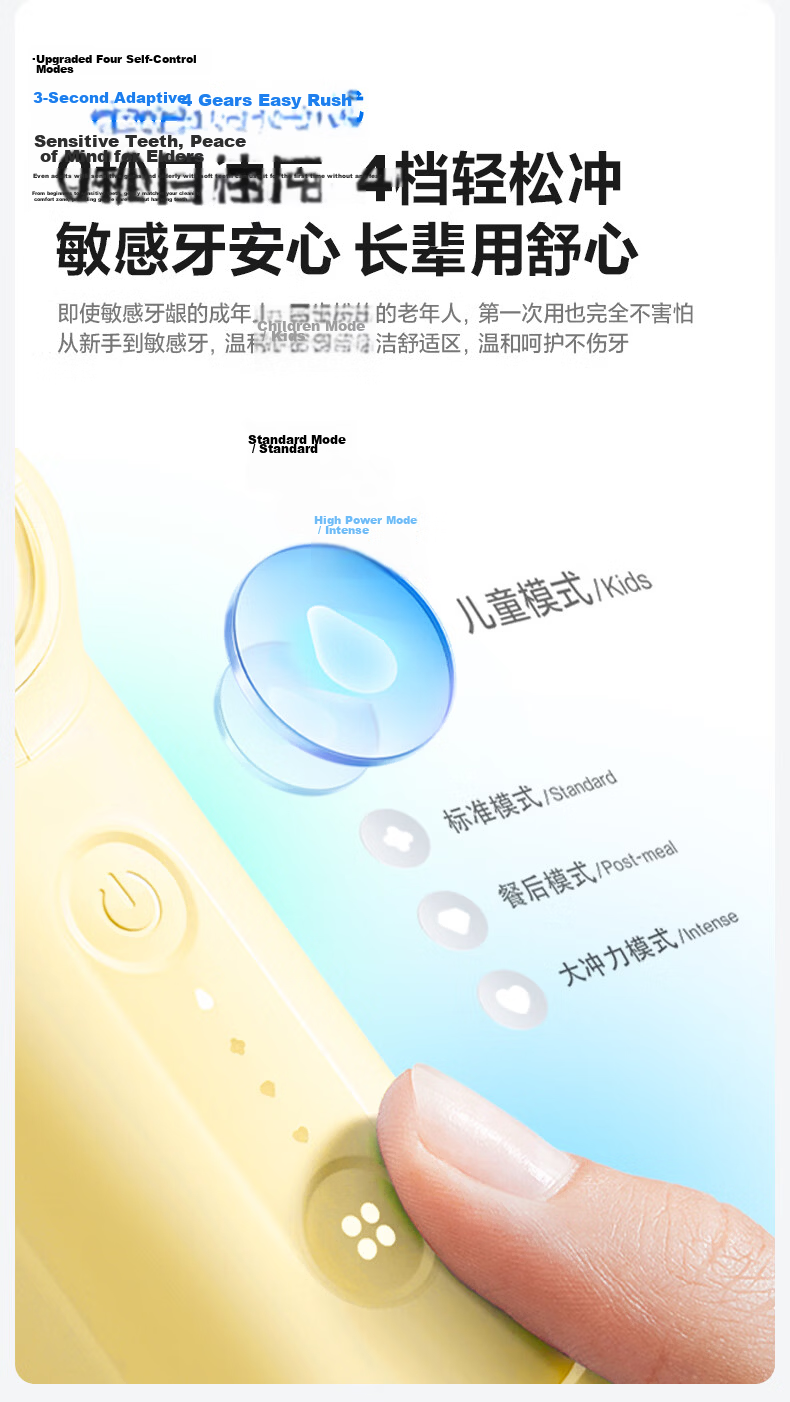 Usmile Smile Plus Oral Irrigator [New Upgrade] Portable Water Flosser Teeth Cleaner Antibacterial Oral Care C10S Cream Yellow 3.0 Birthday Gift 16