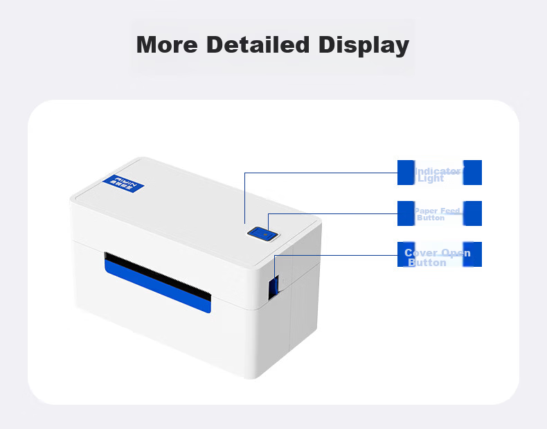 QIRUI QR-368PD-4G Duoduo Cloud Printer Wireless Remote Mobile Cloud Printer Thermal Label Barcode Adhesive Shipping Label Printer 14