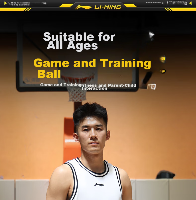 Li-Ning Basketball for Adults, Professional Competition Basketball for Teenagers Aged 12-18, Outdoor Basketball Training for Middle School Entrance Exam, Gift for Boys 29