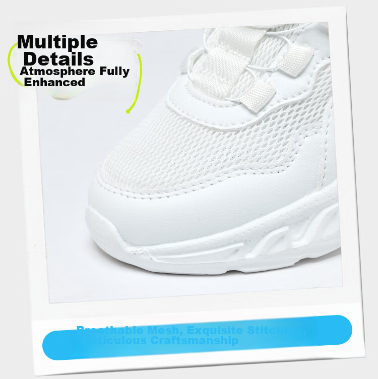 Disney Kids Running Shoes Boys and Girls Outdoor Spring Autumn Breathable Sports Sneakers 312 Mesh White Size 35 28
