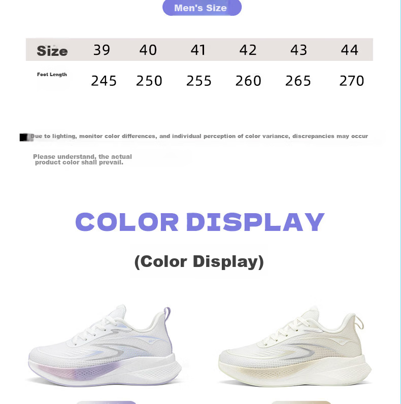 Warrior Women's Summer 2026 New Breathable Soft Sole Lightweight Casual Running Shoes 5593 White Purple Size 40 16