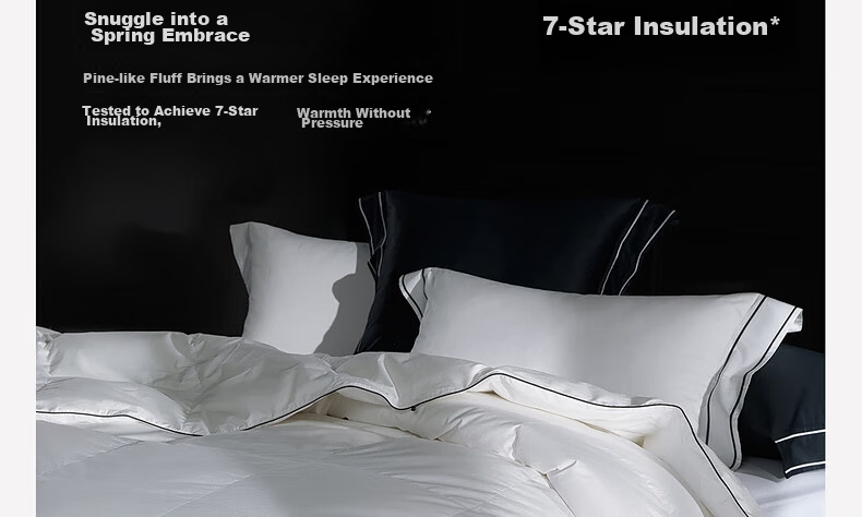 Mercury Home Textiles 95% White Goose Down Quilt Winter Thickened Warm Double Down Comforter 200×230cm-420g 27
