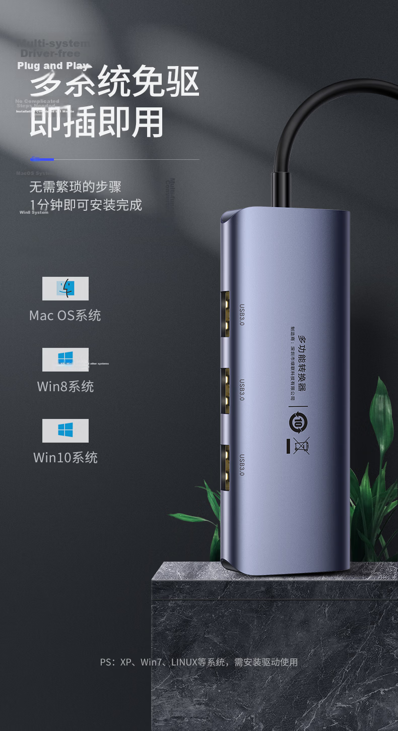 UGREEN Type-C to 2.5G Network Card Expansion Dock with Ethernet Port, USB3.2 Expansion Dock, RJ45 Network Cable Adapter, Compatible with MacBook And Apple Computers, Interface Converter for Laptops 14