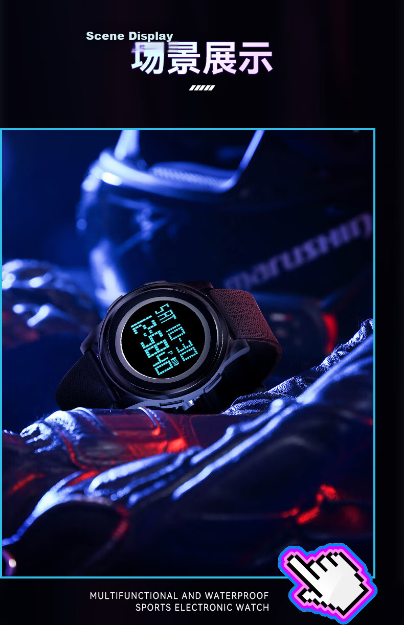 Skmei Student Sports Digital Watch for Teenagers, Middle And High School Students, Children's Alarm Clock, Time-Only Watch, Birthday Gift 2218 16