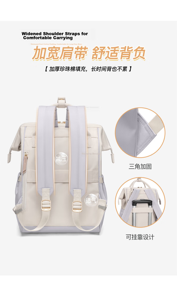 POLO Backpack for Women, Large Capacity School Bag, IPad Laptop Bag, College Student Travel Commuter Backpack, Birthday Gift 13